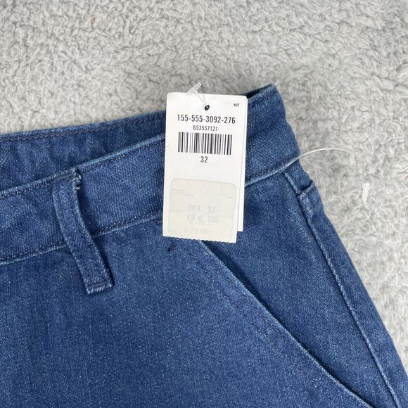 Abercrombie & Fitch Jeans Womens Size 32/14 Mid-Rise Curve Love Baggy DK Wash - Picture 9 of 10